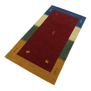 Hand Woven Red Indoor Rug