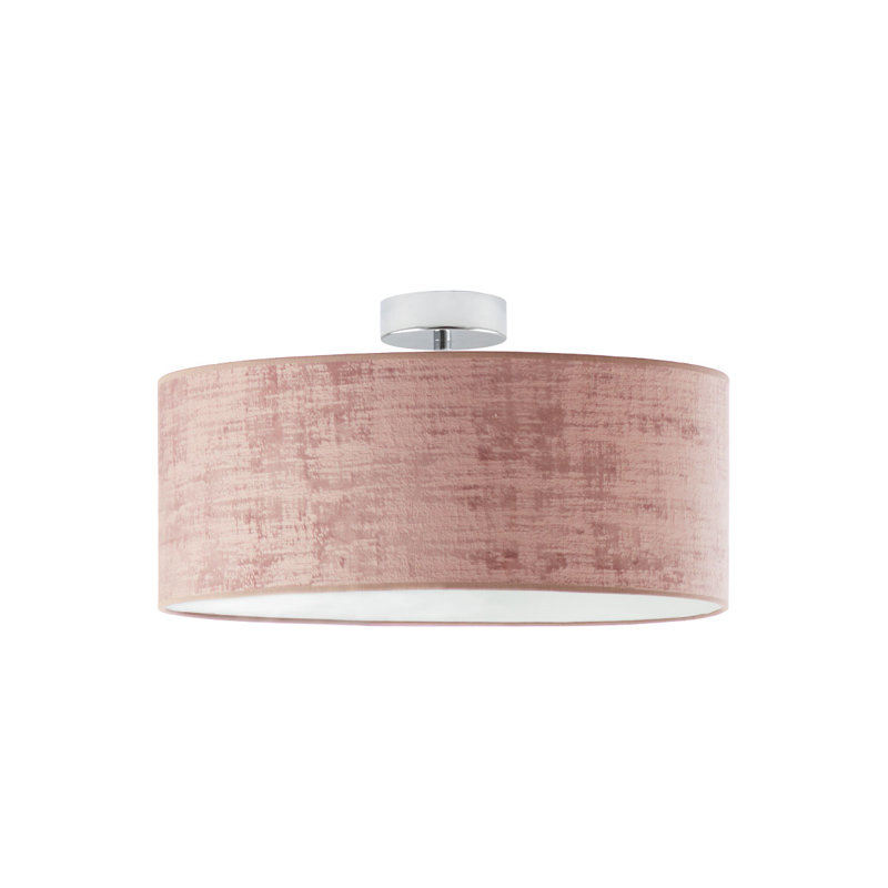 Ajahar 3 - Light Drum Pendant, White/Silver, Pink/White