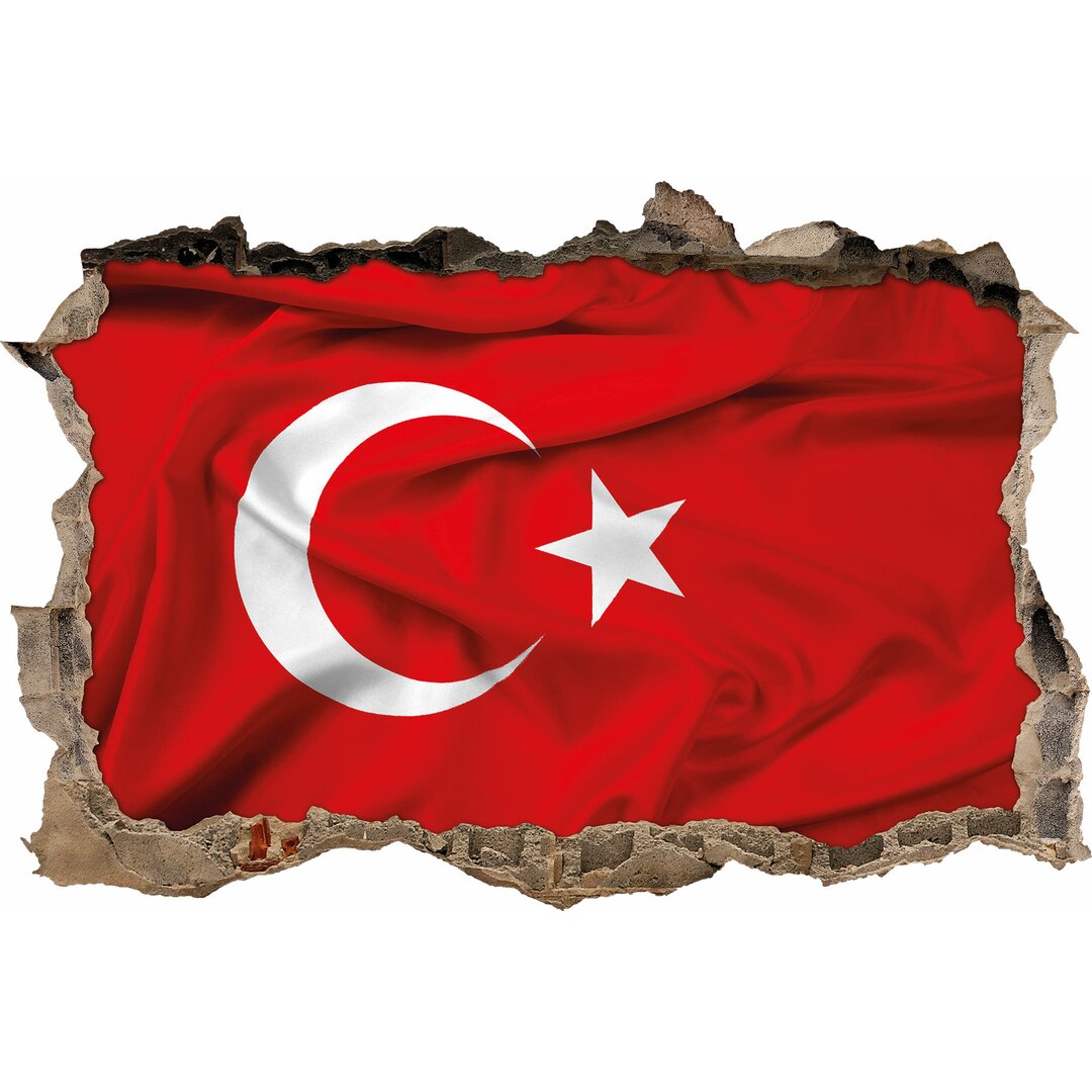 Wandtattoo Türkische Flagge