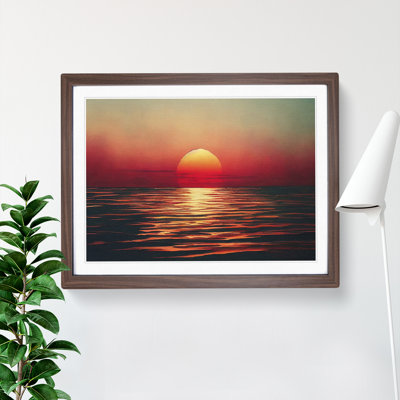 Magnetic Sunset Seascape - Framed Print