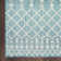 Ridlon Geometric Machine Woven Polyester/Polypropylene Indoor/Outdoor Area Rug in Aqua/Blue