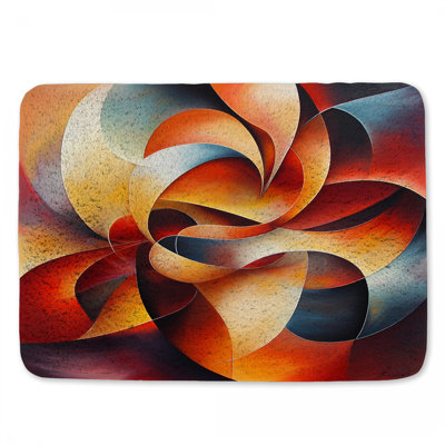 Tapis de bain abstrait tourbillon abstrait