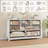 6-Drawer White Wooden Dresser, 47-Inch Storage Chest for Bedroom, Living Room, or Entryway-1439822274