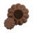 Modern Chiseled Ceramic Table Jar with Lid for Tall Tabletop Accent - Handcrafted Jar for Entryway, Kitchen or Home Decor Styling - Brown-1142753782
