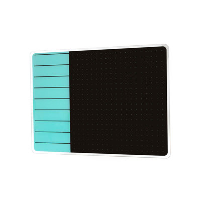 Floortex Viztex Glacier Plan & Grid Glass Dry Erase Board