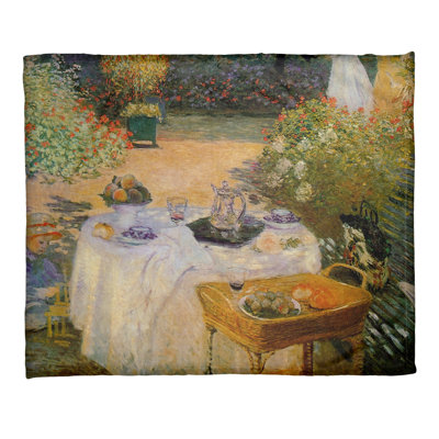 Claude Monet Sewn Throw Blanket