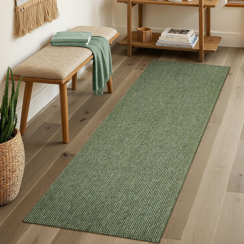 Tapis lavable tissé en fil de coton - Tapis texturé Boho pour le salon, la chambre à coucher ou le bureau