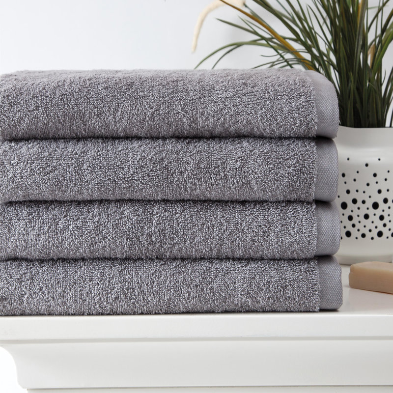 Zimmerman Midweight Bath Towel, Gray