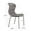 Chaises de patio compactes, ensemble moderne en rotin gris pour les repas en plein air