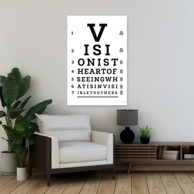 Vision Eye Chart Abstract Contemporary Art