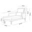 Chaise longue rembourrée Yaphank-1607776550