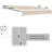 BESUNYST 63.6'' Fabric Cover Retractable Patio Awning-63927406-66013906