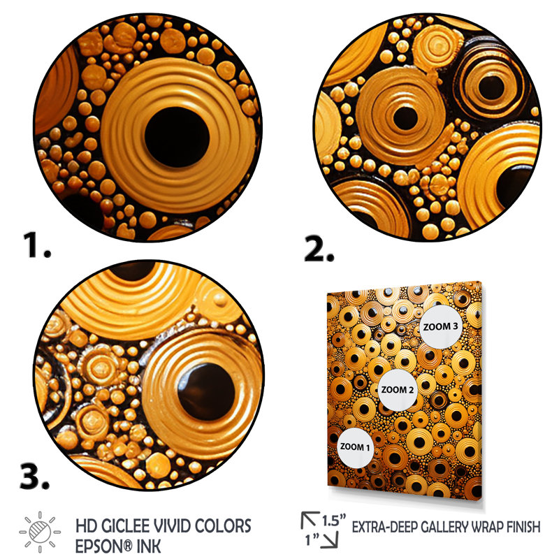 «Midnight Marigold Siral II - Abstract Collages», art mural, Cadre simple noir, H 20 po x l 12 po x P 1 po