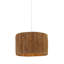25cm H Metal Drum Pendant Shade ( Uno ) in Brown