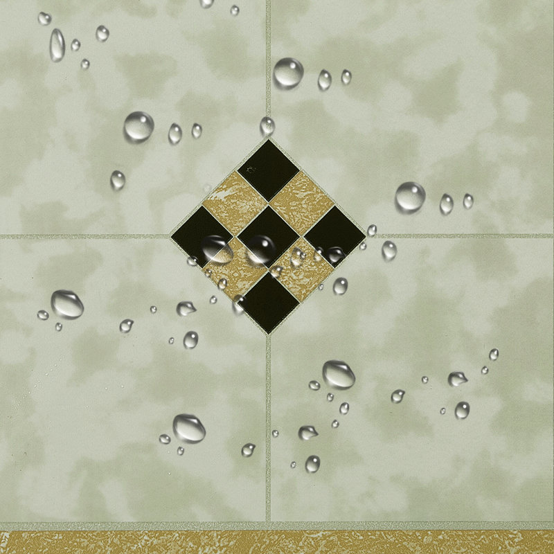 30Pcs Self-adhesive PVC Flooring Tiles Set, Yellow