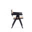 Fauteuil noir et naturel-148752687