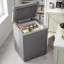Mini-congélateur, congélateur coffre compact de 3,5 pi³, noir-136146781