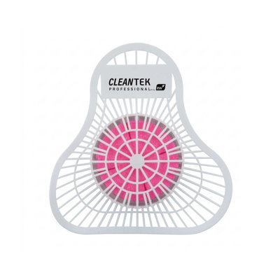 Restaurantware Urinal Screen 12 Pack Plastic Urinal Freshener Urinal Screen Scent Block Lasts Up to 30 Days Flexible Pink For Bathroom Odor Control