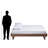 Winchester Brown Finish Queen Size Platform Bed Frame, 14.77'' H X 63.55'' W X 82.39'' L-549681661-549681659