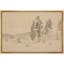 «Rustic Pine Tree Mountain Field Nature Art», reproduction d'art sur toile encadrée dans la chambre principale-1638418963-1638418965