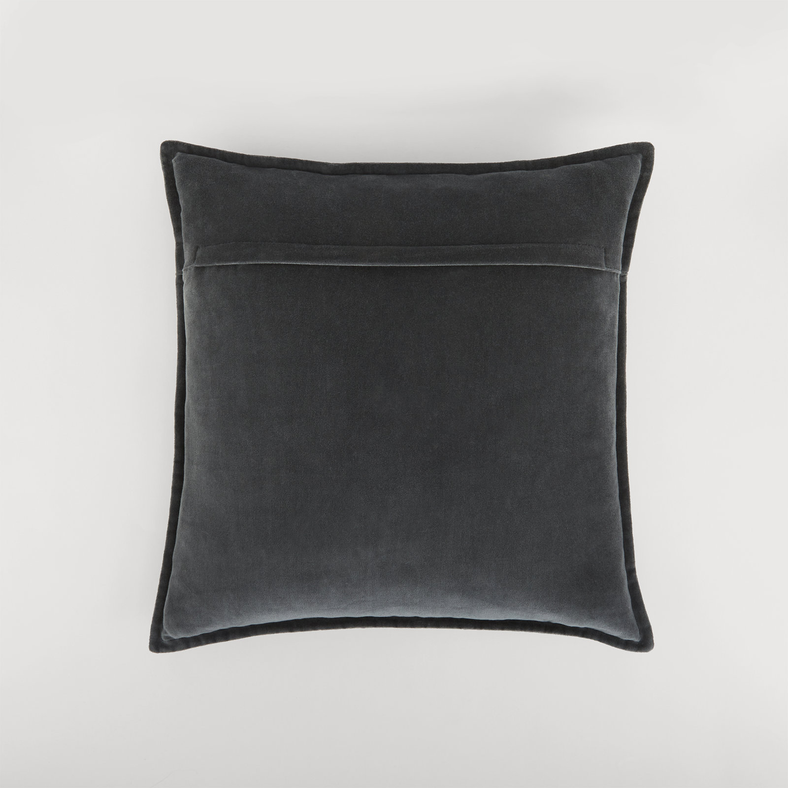 Edgar Throw Pillow, Charcoal, Down, 20"H x 20"W