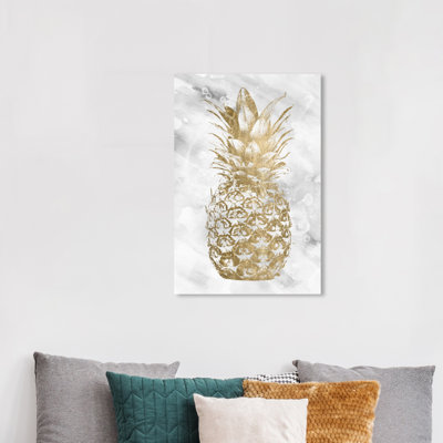 " Food and Cuisine Pineapple Fruit Gold Fruits " Print