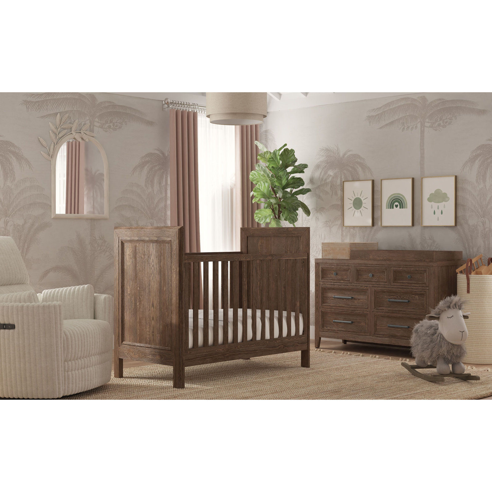 Jemma 2-in-1 Crib, Harvest Brown