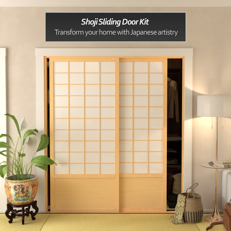 Portes coulissantes Shoji - Zen, Naturel