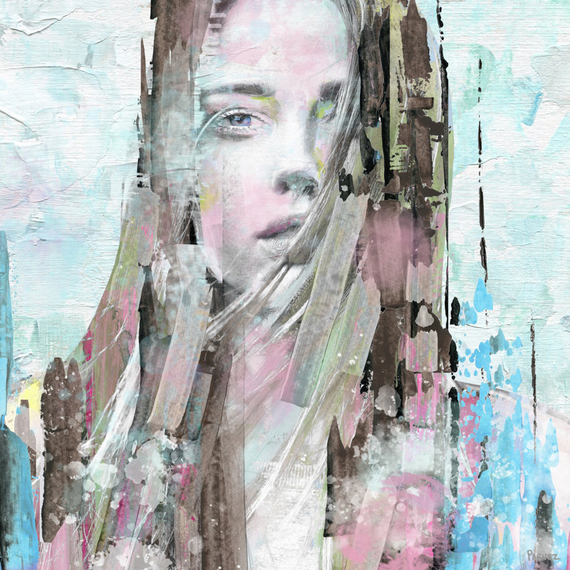 Mind Blowing Beauty by Parvez Taj - Wrapped Canvas Painting, 20cm H x 20cm W