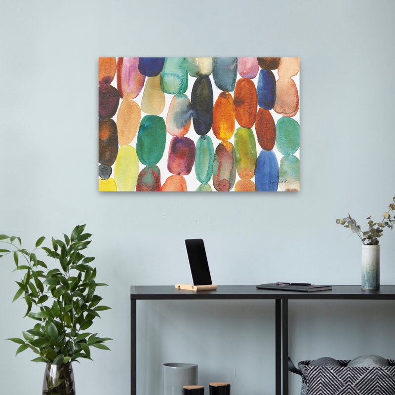 Abstract - Orbs I Crop, 16" H x 24" W