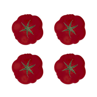 Tomato Handmade Porcelain Dinner Plate