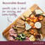 Anolon Pantryware Reversible Teak Wooden Cutting Board, 20 Inch X 14 Inch