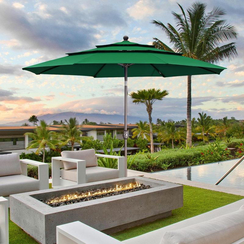 305cm Tilt Parasol, Green