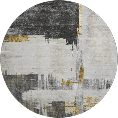 Premium Machine Washable Mayfield Gray Rug