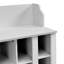 Banc de rangement polyvalent pour chaussures avec crochets et tablettes pour les vestibules-1676423864