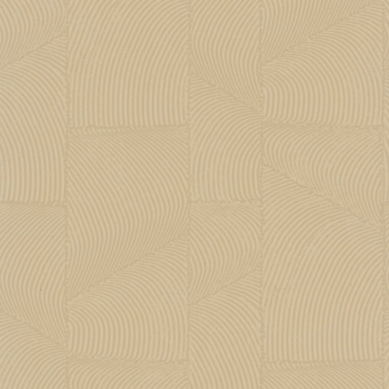 Rouleau de papier peint géométrique Terra Collection, Brun