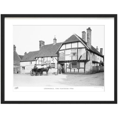 Crondall, The Feathers 1906 by Francis Frith - Single Picture Frame Print