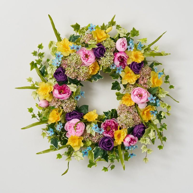 Couronne de jardin lumineuse pour jardin, H 30 po x l 30 po x P 6 po