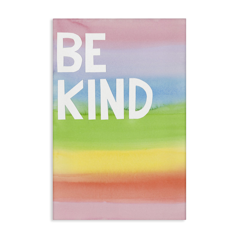 «Be Kind Ombre Rainbow» par Jen Bucheli, H 24 po x l 16 po