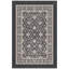 Tapis Remington traditionnel à motif floral intégral gris ivoire beige, lavable en machine, antidérapant, à poils courts, pour intérieur et extérieur, adapté aux animaux domestiques, idéal pour le salon, la chambre, la salle à manger, l'entrée, le corridor ou le bureau.-642547416