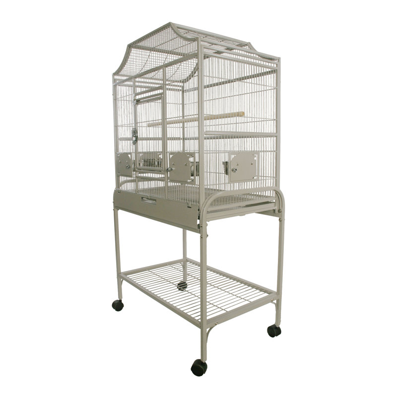 Medium Elegant Flight Cage Platinum , Platinum