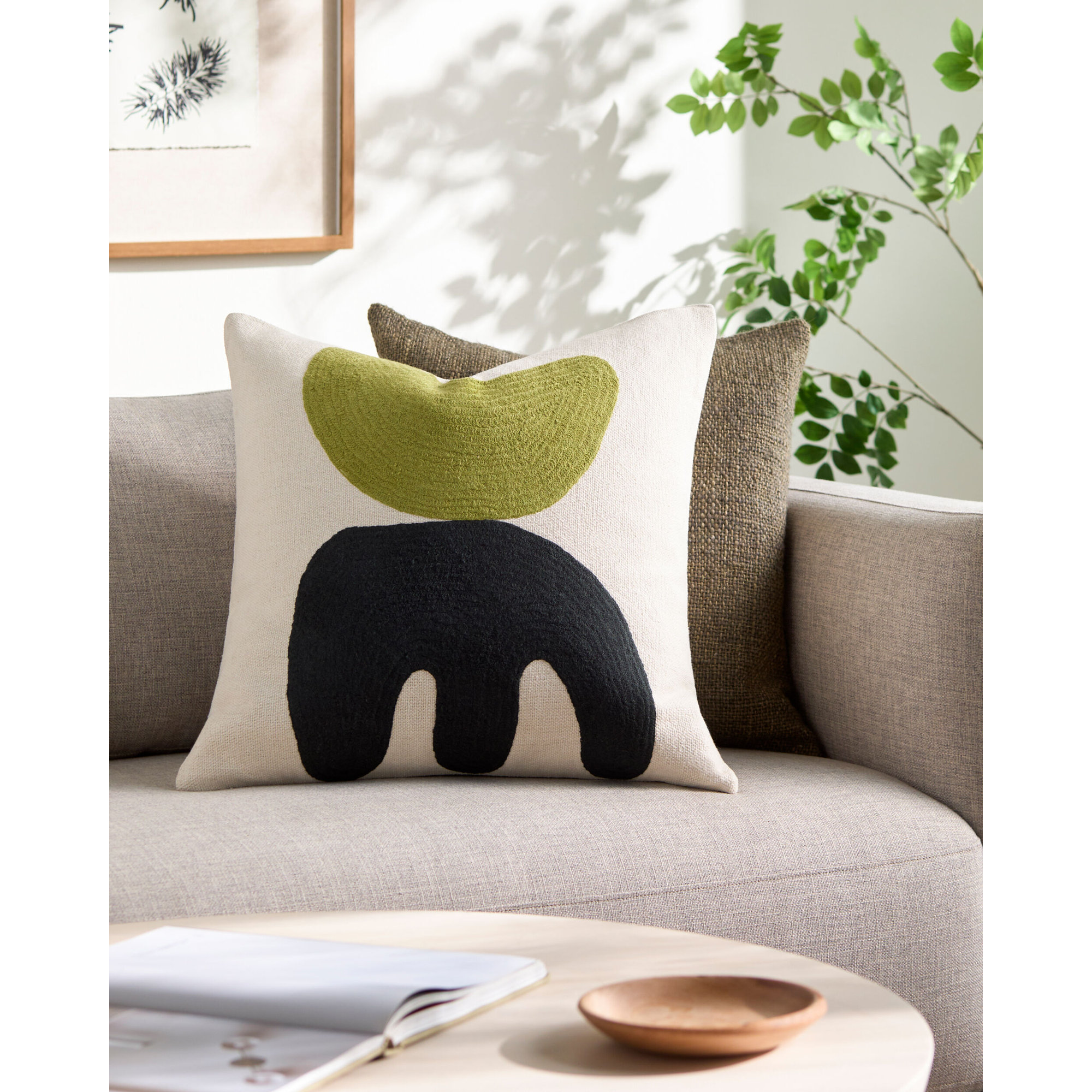 Jason Wu Adobe Pillow Cover & Insert, Down Fill, 20" x 20"