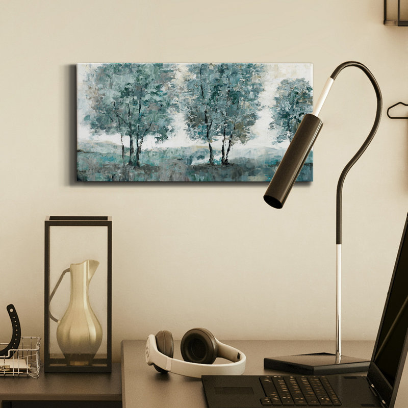 Sentinelle bleu sarcelle - impression sur toile tendue, H 16 po x l 8 po x P 1 po