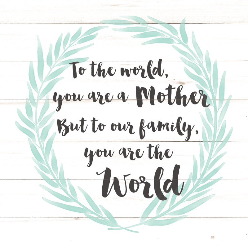 Mother To The World - Wrapped Canvas Print, 91cm H x 91cm W x 3.8cm D