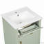 Meuble-lavabo noir 20 po avec lavabo et tablette réglable-112498566