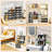 New 8 Pack Shoe Boxes Stackable, Large Shoe Storage Organizer With Lids,Drop Side Shoe Containers For Entryway,Sneaker Storage Fit Up To US Size 13 For Men/Women(13’’X 10.6”X 8.3”)