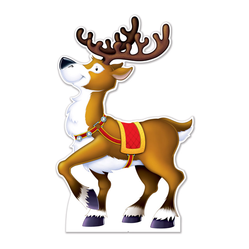 Renne de Noël debout