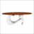Plateau brun / structure blanche