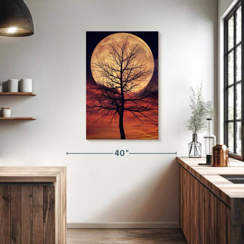 Oberle Mystic Moonlit Tree, 39" H x 26" W