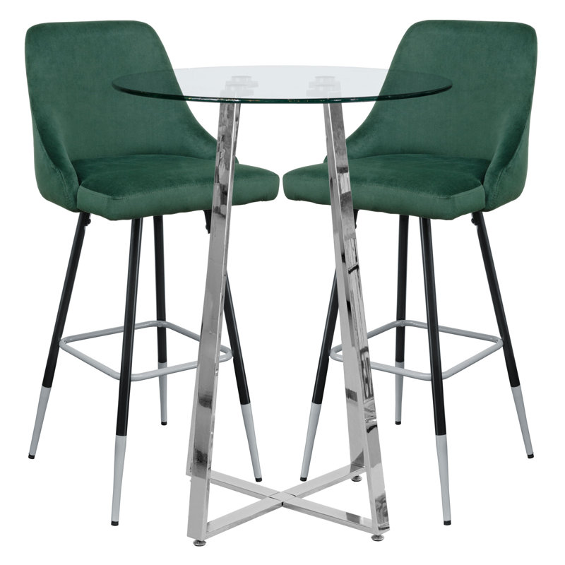 Lafever 2 - Person Dining Set, Green